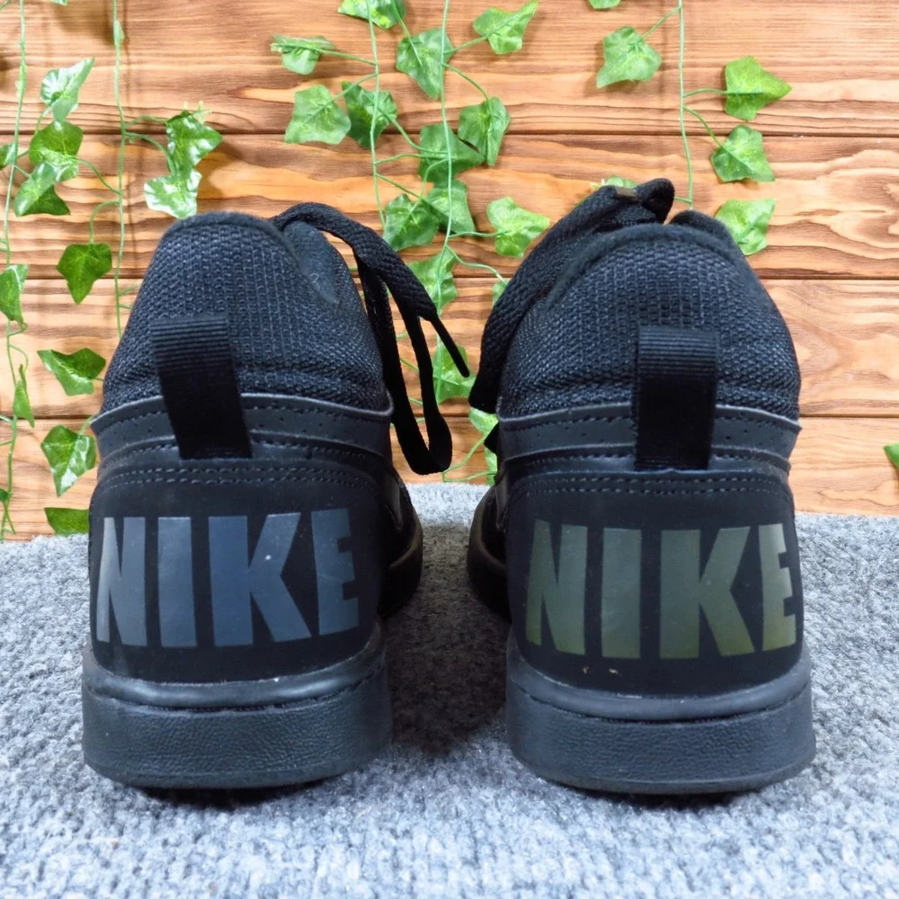 Nike Court Borough Mid 2 Kids High Top Sneaker 5.5Y Casual Active‎ Wear Black